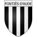 Fontiès-d'Aude  11 ville Stickers blason autocollant adhésif
