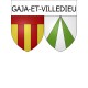 Gaja-et-Villedieu 11 ville Stickers blason autocollant adhésif