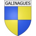 Pegatinas escudo de armas de Belcaire adhesivo de la etiqueta engomada