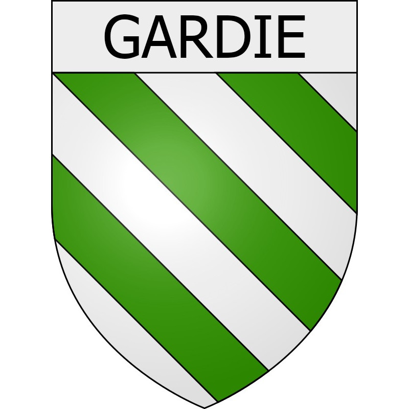 Gardie 11 ville Stickers blason autocollant adhésif