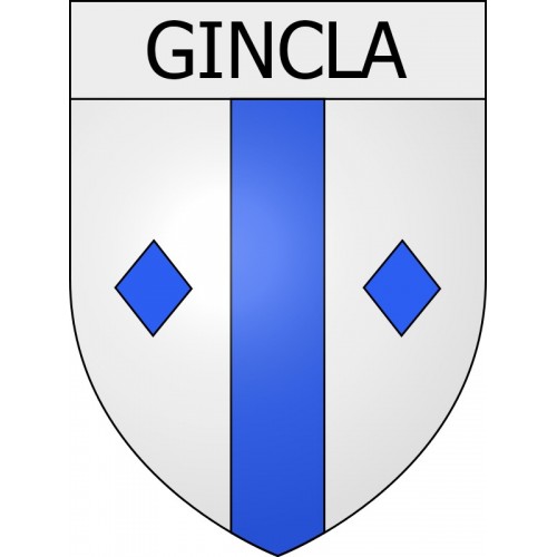 Gincla 11 ville Stickers blason autocollant adhésif
