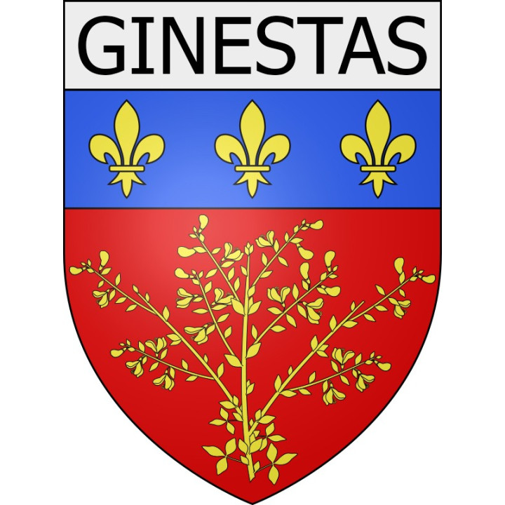 Ginestas 11 ville Stickers blason autocollant adhésif