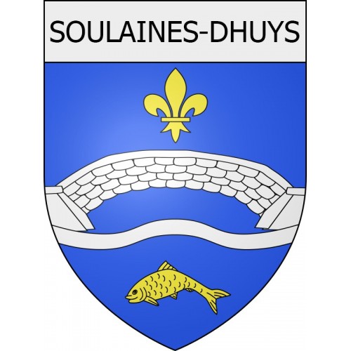 soulaines-dhuys 10  ville Stickers blason autocollant adhésif