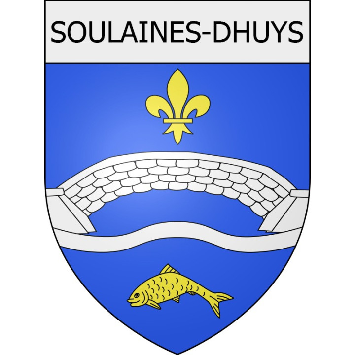 soulaines-dhuys 10  ville Stickers blason autocollant adhésif