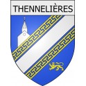 thennelières 10  ville Stickers blason autocollant adhésif