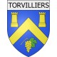 torvilliers 10  ville Stickers blason autocollant adhésif