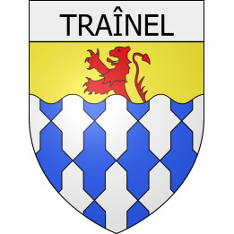 traînel 10  ville Stickers blason autocollant adhésif