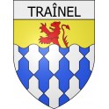 traînel 10  ville Stickers blason autocollant adhésif
