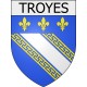 Troyes 10  ville Stickers blason autocollant adhésif