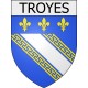 troyes 10  ville Stickers blason autocollant adhésif