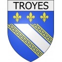 Pegatinas escudo de armas de Troyes adhesivo de la etiqueta engomada