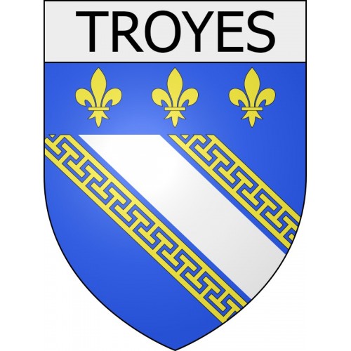 troyes 10  ville Stickers blason autocollant adhésif
