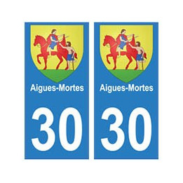 30 Aigues-mortes ville autocollant plaque stickers