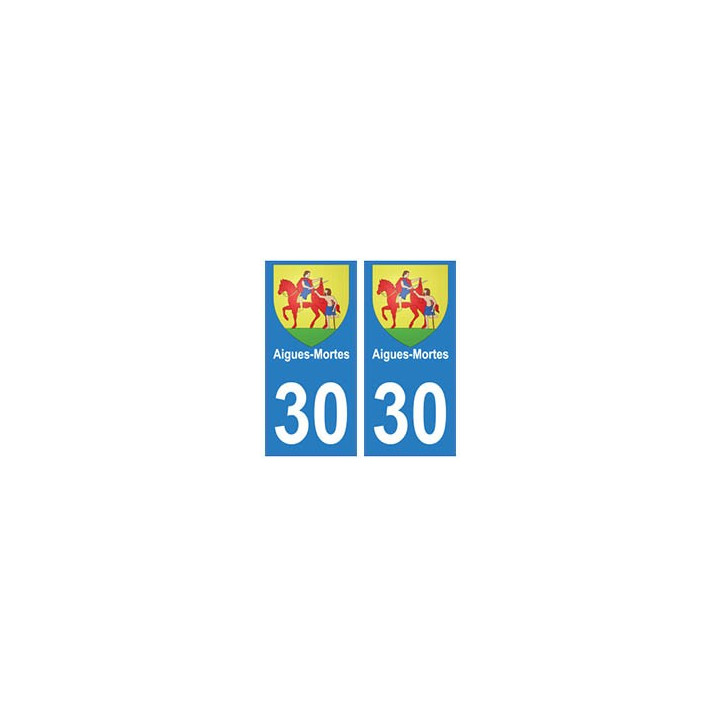 30 Aigues-mortes ville autocollant plaque stickers