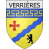 verrières 10  ville Stickers blason autocollant adhésif