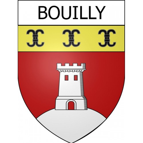bouilly 10  ville Stickers blason autocollant adhésif