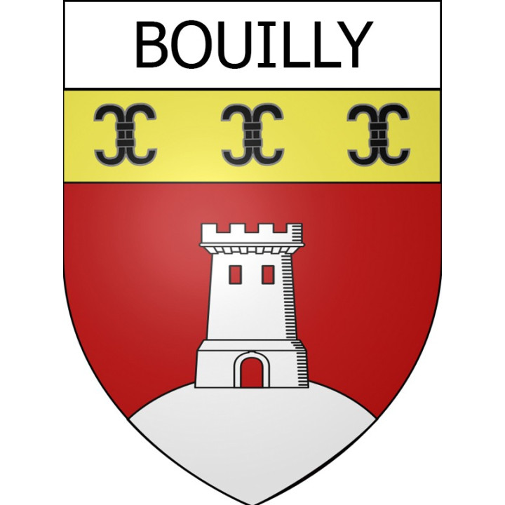 bouilly 10  ville Stickers blason autocollant adhésif