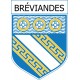 bréviandes 10  ville Stickers blason autocollant adhésif