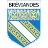 bréviandes 10  ville Stickers blason autocollant adhésif