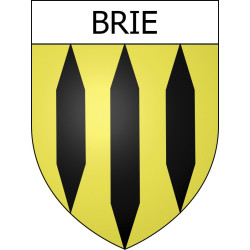 Stickers coat of arms Braine adhesive sticker