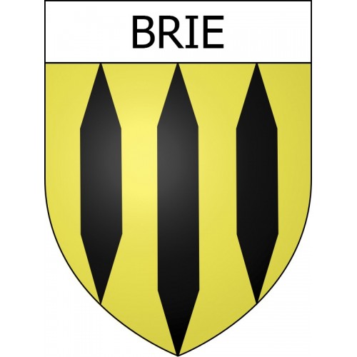 Pegatinas escudo de armas de Braine adhesivo de la etiqueta engomada