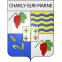 Charly-sur-Marne  02 ville Stickers blason autocollant adhésif