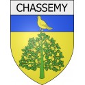 chassemy 02 ville Stickers blason autocollant adhésif