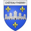 château-thierry 02 ville Stickers blason autocollant adhésif