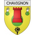 chavignon 02 ville Stickers blason autocollant adhésif