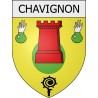 chavignon 02 ville Stickers blason autocollant adhésif