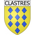 clastres 02 ville Stickers blason autocollant adhésif