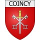 coincy 02 ville Stickers blason autocollant adhésif