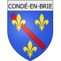 condé-en-brie 02 ville Stickers blason autocollant adhésif