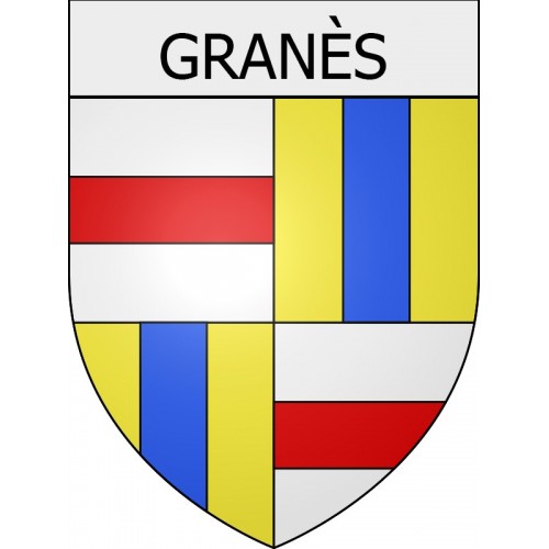 Granès 11 ville Stickers blason autocollant adhésif