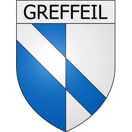 Greffeil 11 ville Stickers blason autocollant adhésif