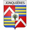 Jonquières 11 ville Stickers blason autocollant adhésif