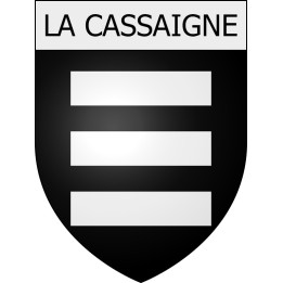 La Cassaigne 11 ville Stickers blason autocollant adhésif
