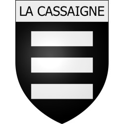 La Cassaigne 11 ville Stickers blason autocollant adhésif