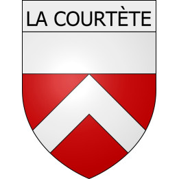 La Courtète 11 ville Stickers blason autocollant adhésif