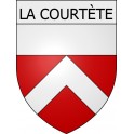 La Courtète 11 ville Stickers blason autocollant adhésif