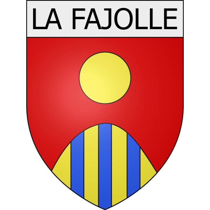 La Fajolle 11 ville Stickers blason autocollant adhésif
