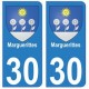 30 Marguerittes ville autocollant plaque stickers