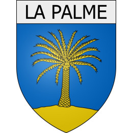 La Palme 11 ville Stickers blason autocollant adhésif