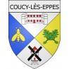 coucy-lès-eppes 02 ville Stickers blason autocollant adhésif