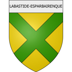 Labastide-Esparbairenque 11 ville Stickers blason autocollant adhésif