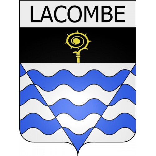 Lacombe 11 ville Stickers blason autocollant adhésif