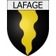 Lafage 11 ville Stickers blason autocollant adhésif