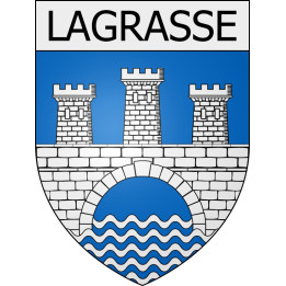 Lagrasse 11 ville Stickers blason autocollant adhésif