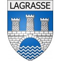 Lagrasse 11 ville Stickers blason autocollant adhésif