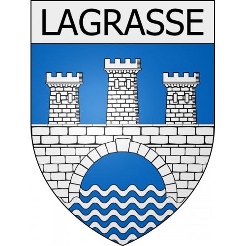 Lagrasse 11 ville Stickers blason autocollant adhésif